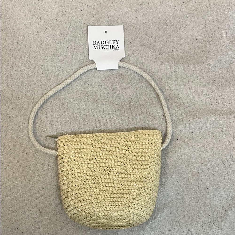 Badgley Mischka Straw Coin Purse NWT